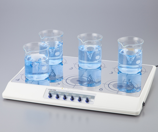 AS ONE 1-4605-31 RS-6AN Analog Magnetic Stirrer 4.5W 1500rpm 50 - 2000 x 6 ml